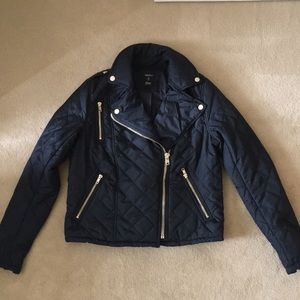 Black puffer jacket